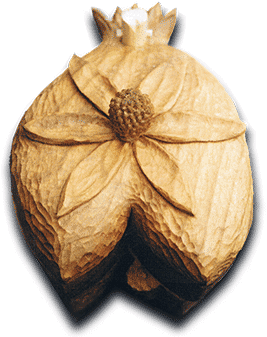 Photo: Bud shaped jewellery box carved in American Cherry